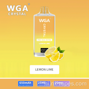 डब्ल्यूजीए क्रिस्टल प्रो मैक्स एक्स्ट्रा 15000 पफ्स थोक